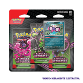 Blister Triplo - Escarlate e Violeta 6.5 Fábulas Nebulosas Pecharunt - Pokémon TCG - MoxLand